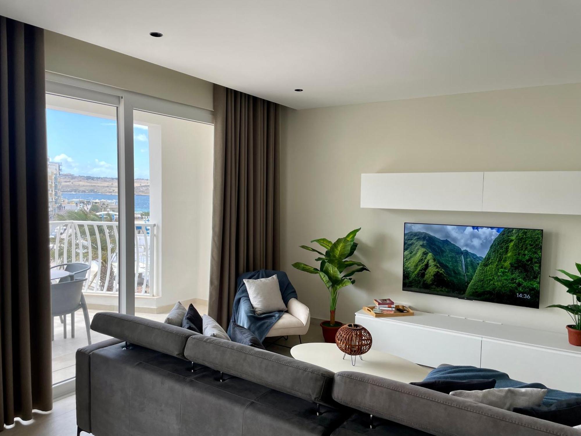 Bugibba Square Seafront Lux Apartments By Holi St. Paul's Bay Exterior foto