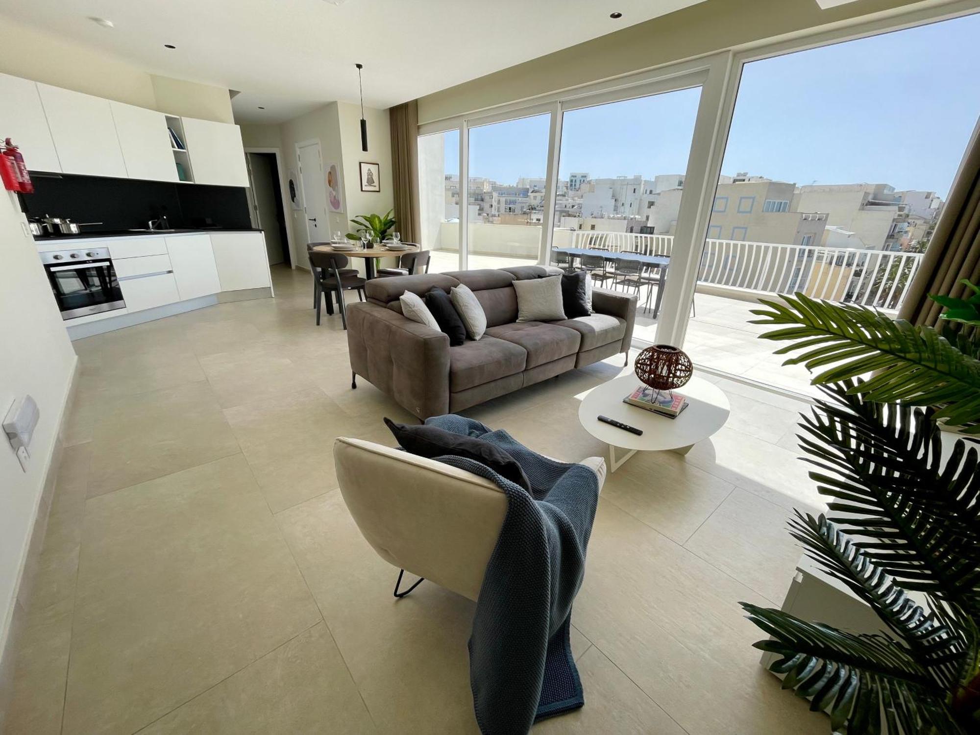 Bugibba Square Seafront Lux Apartments By Holi St. Paul's Bay Exterior foto